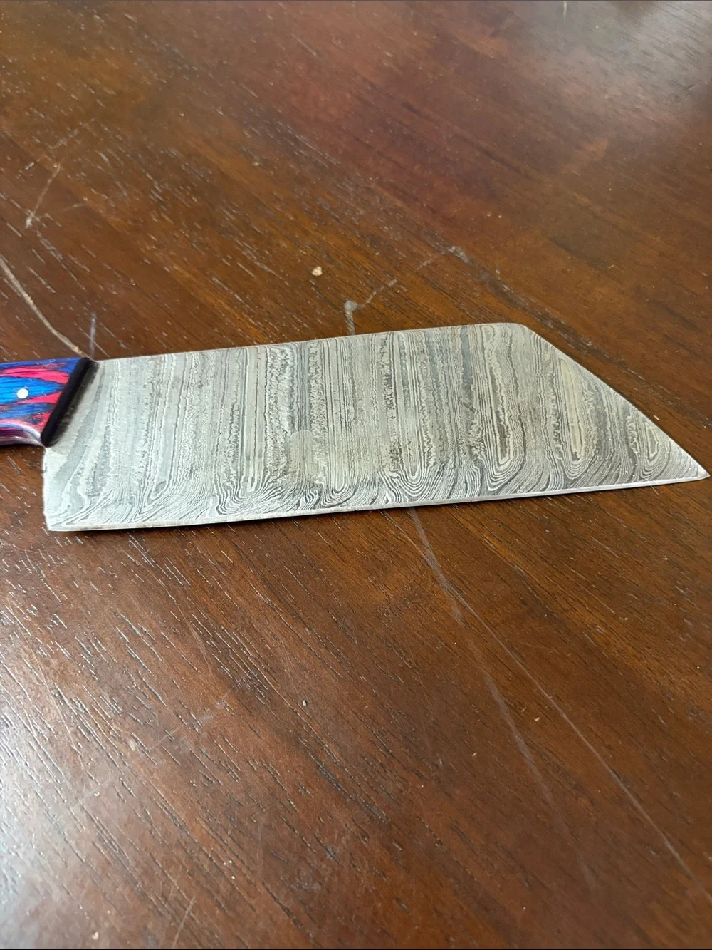 handmade Damascus steel chef knife 11.5”